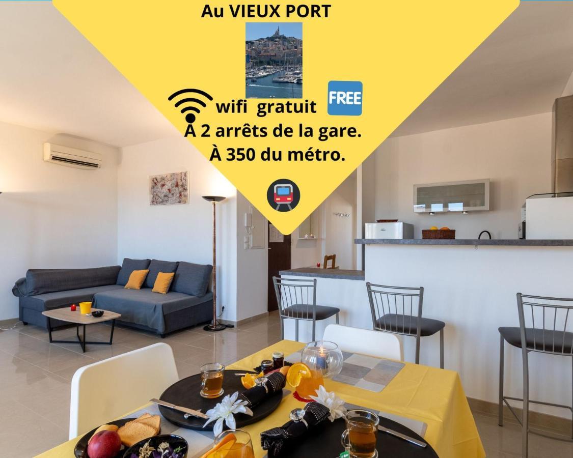 Celebre Vieux Port, Marseille Apartment Exterior foto